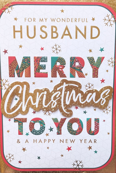 Husband Christmas - Large Merry Christmas