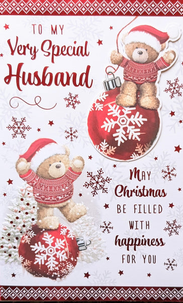 Husband Christmas - Large 8 Page Cute Bauble