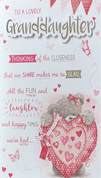 Granddaughter Birthday - Large 8 Page Cute