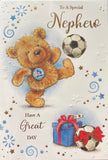 Nephew Birthday - Cute Bear Football