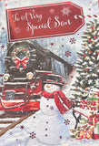 Son Christmas - Train And Snowman