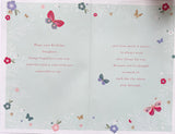 Daughter Birthday - Large 8 Page Traditional Butterflies