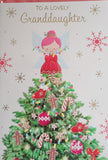 Granddaughter Christmas - angel and tree