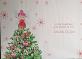 Granddaughter Christmas - angel and tree