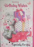 Open Female Birthday - Cute Bear Lilac