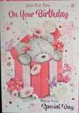 Open Female Birthday - Cute Bear big box