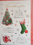 Granddaughter Christmas - Stocking and Tree