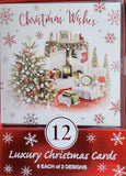 12 Pack Of Christmas Cards - Red Door