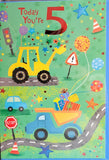 5 Boy Birthday - digger