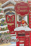 Special Couple Christmas - Traditional Robin on Right