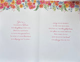 Mum Birthday - Large 8 Page Flowers Heart