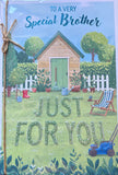 Brother Birthday - Traditional Garden Scene
