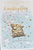 Wedding Day - Cute Bears On Swing