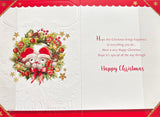 Two Special People Christmas - Cute Bears In A Wreath