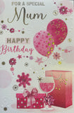 Mum Birthday - Traditional Pink Presents and Balloons