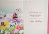 65 Birthday Female - Flowers and Butterfly