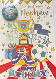 Nephew Birthday - Football And Badge