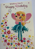 Open Female Birthday - Magic Fairy Flowers