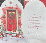 From Our House To Your House Christmas - Slim Traditional Red Door