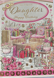 Daughter Birthday - Garden Scene Pink