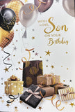 Son Birthday - Traditional Gift Boxes & Balloons