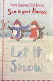 Son & Fiancée Christmas-Cute Penguins Skating
