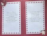Daughter Christmas - Large 8 Page Flowers With Love