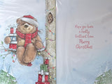 Open Christmas - Cute Bear On Tree