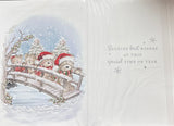To Both Of You Christmas - Cute Bears On Bridge
