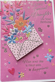 Daughter Birthday - Large Pink Envelope