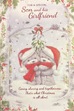 Son & Girlfriend Christmas - Cute Mistletoe