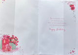 Mum Birthday - Traditional Pink FlowersAnd Gift Box