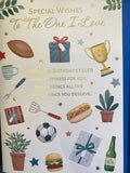 One I Love Birthday - Large Traditional sports