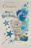 Cousin Male Birthday - Cute Bear On Bike