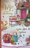 Wife Birthday - Large Garden Scene
