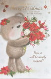 Open Christmas - Cute Bear And Tree