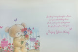 Mum Birthday - Cute Bear Bunch of Flowers