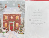 From Our House To Your House Christmas - Traditional House And Snowman