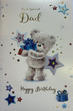 Dad Birthday - Cute Bear Holding Present