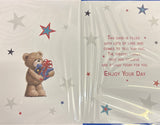 Grandson Birthday - Cute Star And Gift Box