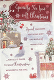 Open Christmas - Traditional House And Sign