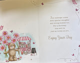 Granddaughter Birthday - Cute Flowers And Carr