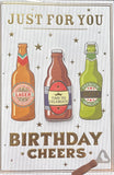 Open Male Birthday - Traditional Beer Bottles