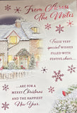 Across The Miles Christmas - Traditional House On Left