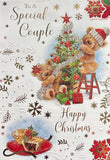 Special Couple Christmas - Cute Bears And Tree