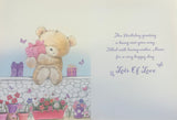Mum Birthday - Cute Bear On Garden Wall