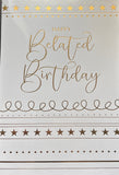 Belated Birthday - Gold Stars