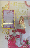 Sister birthday : with keepsake , handbag and boots