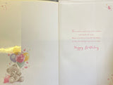 Sister Birthday - Cute Gift Box & Balloons
