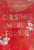Granddaughter Christmas - Cute Bears Christmas Wishes